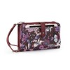 Sakroots Large Smartphone Crossbody (Cabernet Bloom)