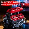 DOLIVE V8 Engine Model Kits that Runs, 1370PCS 8-Cylinder Engine
