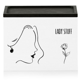 Discreet Tampon Holder for Bathroom with Vanity Tray Lid, Tampon Organizer for bathroom for Wall or Countertop Mount, Wood Tampon Dispenser, Feminine Product Organizer