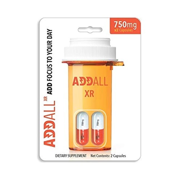 Addall XR - Brain Booster Supplement - Focus, Memory, Concentration 5PK, Capsule