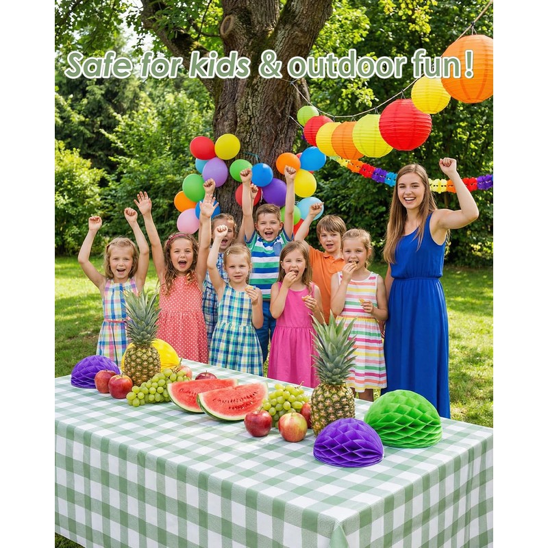 Hapring Sage Green Gingham Tablecloth 3 Pack, Waterproof & Easy