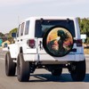Foruidea Beautiful Mermaid Silhouette Fresh Spare Tire Cover with Backup