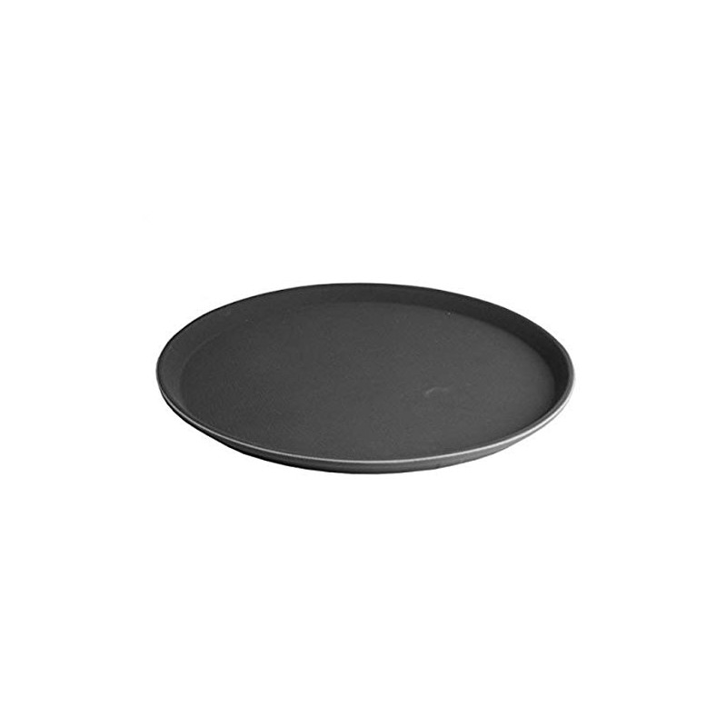Hillfield® Gastro Tablett - Ø 35,5 cm rund, schwarz -