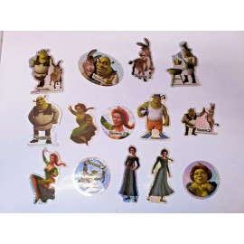 1 Set Of 14 A & A Global Industries Shrek 2 Movie Stickers 14 different sticker!