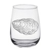 HullSpeed Designs Oyster Engraved Stemless Wine Glasses - set of