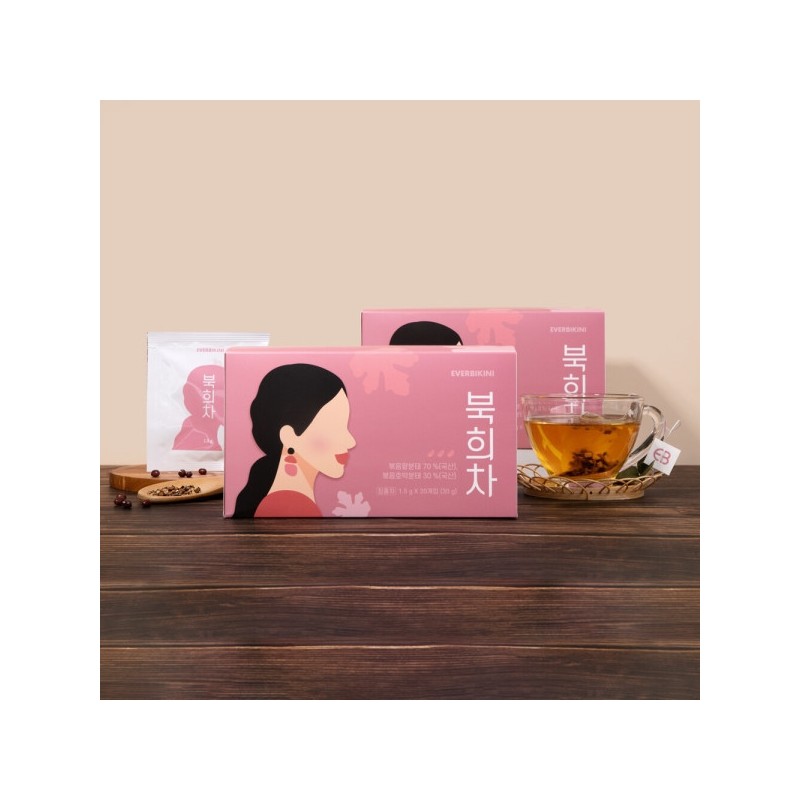 Light Pumpkin Red Bean Tea Bukheecha 20T X 2 Boxes