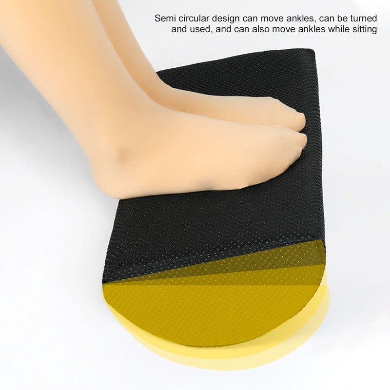 Under Desk Footrest Black Comfortable Relaxing Semi Circular Detachable Zipper