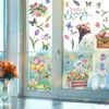 Spring Summer Window Clings Hello Spring Stickers, 97 Pcs Tulip