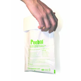 Peebol by SHEWEE – The Pocket-Sized Toilet – Rapidly Turns 1L of Urine into an Odourless & Solid Gel. Disposable Urinal Bag for Everyone. Festival,Camping,Car&Travelling Essentials – 1 Pack,White