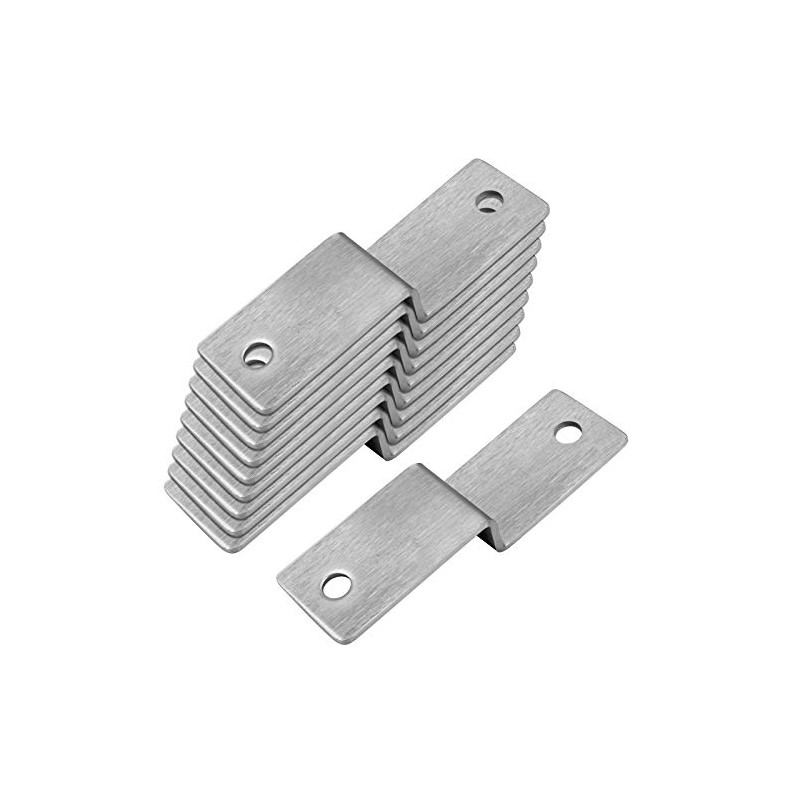 heneng 10 Pcs Stainless Steel Z Shaped Corner Bracket, Offset