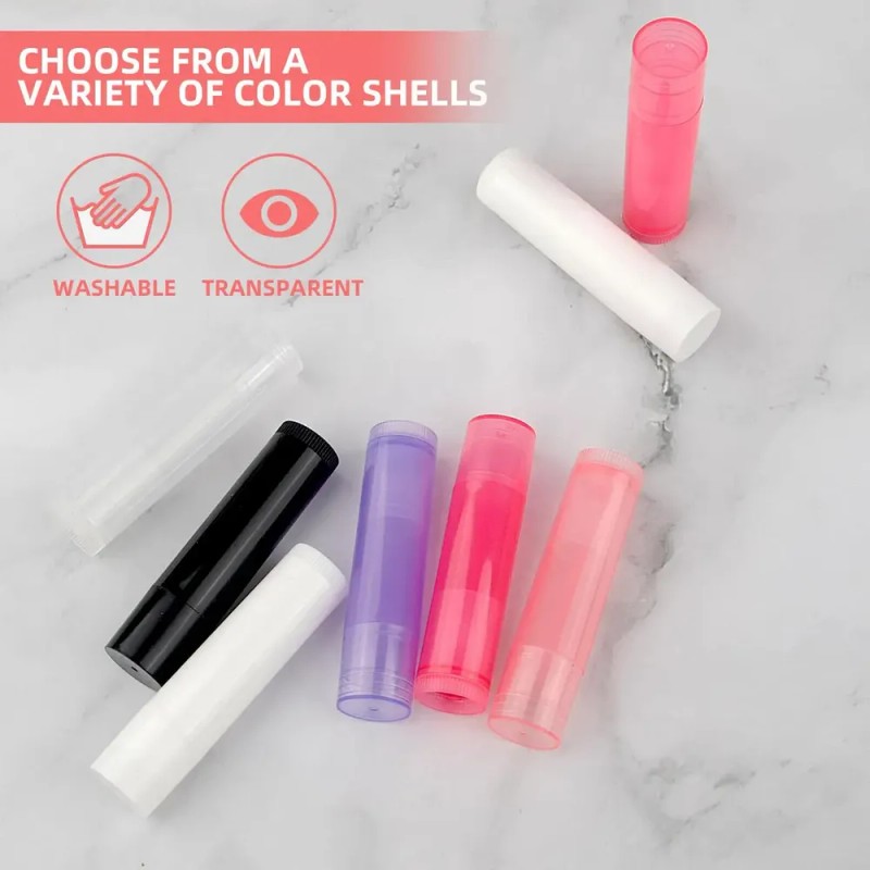100pzs Tubos De Barra Labial De Labios Translúcidos De 5ml