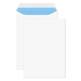 TRIPLE PRIO A4 C4 White Peel and Seal Pocket Envelopes 229 x 324 mm - Secure Self Seal No Window Design - Pack of (25)