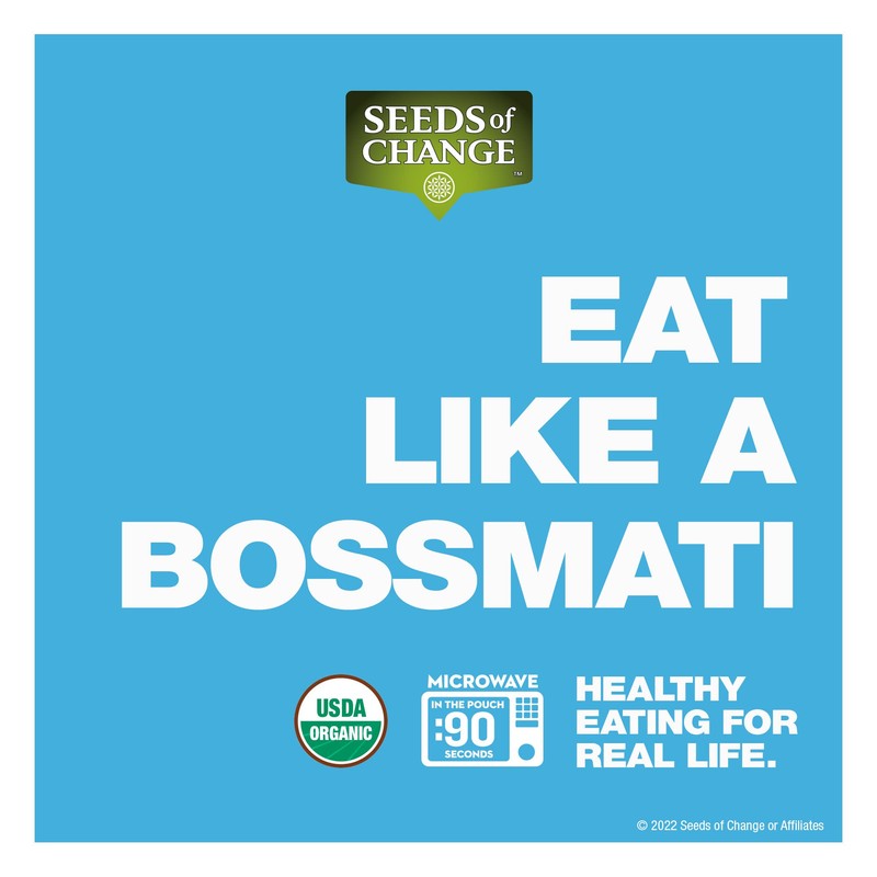 SEEDS OF CHANGE Organic Brown Basmati Rice, Microwaveable Ready to