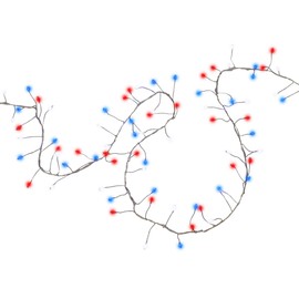 Holiday Bright Lights 14.4FT Big Seed Connectable Micro String Lights, Color Changing Indoor Outdoor Mini Fairy Lights