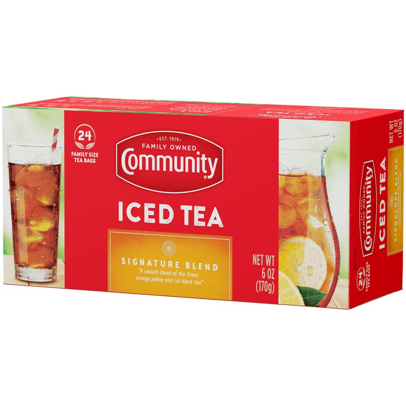Community Coffee Signature Iced Tea, 288 Family Size Tea Bags,