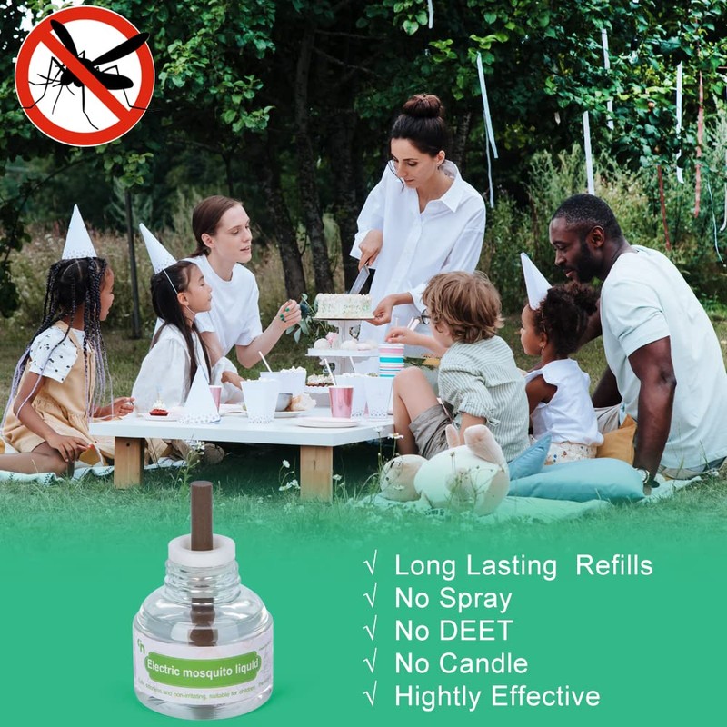Q5 Mosquito Repellent Refills for Outdoor Indoor, Includes 280 Hr
