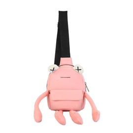 AWUXINE Cute Frog Crossbody Bag Unique Sling Shoulder Bag Backpack One Strap Messenger Plush Daypack