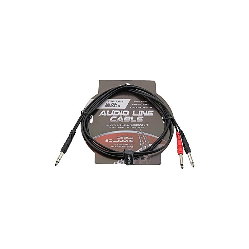 SWAMP Stereo 1/4" to Dual Mono 1/4" Cable - TRS