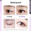 Waterproof Black Mascara with Tapered Brush, Long-Lasting, Volumizing, Smudge Proof,
