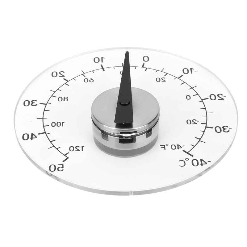 Outdoor Thermometer Adhesive Transparent Window Door Greenhouse Temperature Monitor Tester
