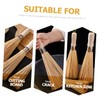 CHILDWEET 2Pcs Bamboo Scrubber Brush Durable Kitchen Cleaning Brush for