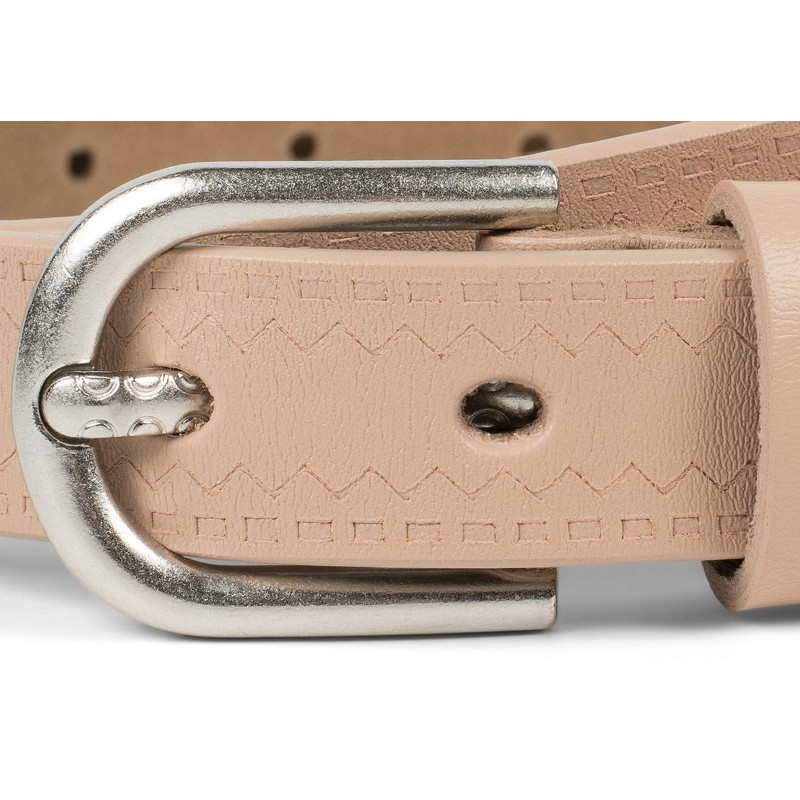 styleBREAKER 03010110 Women's Leather Belt Plain Colours with Aztec Prongs