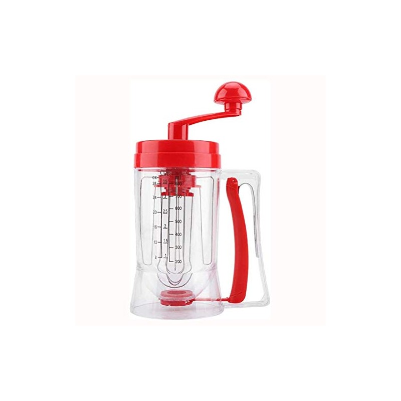 Hand-held Manual Pancake Cupcake Batter Mixer Dispenser Blender Machine Baking