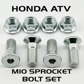 M10 Sprocket Bolt Kit for Honda ATV s TRX TRX250R 86' ATC250R TRX250X TRX400EX 300EX 400X ATC 250R Replaces OEM 90114-HA2-670, 90114-HM3-A60, 90304-GE8-003 Specbolt Fasteners
