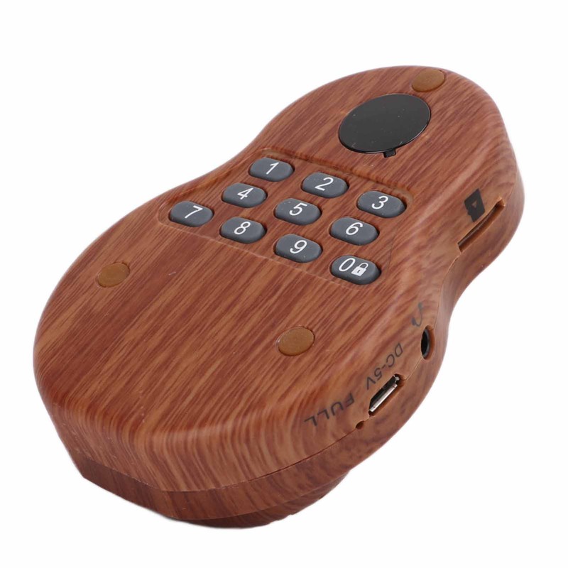 Buddha Player Mini Portable Wood Color Hanging Neck Music Buddhist