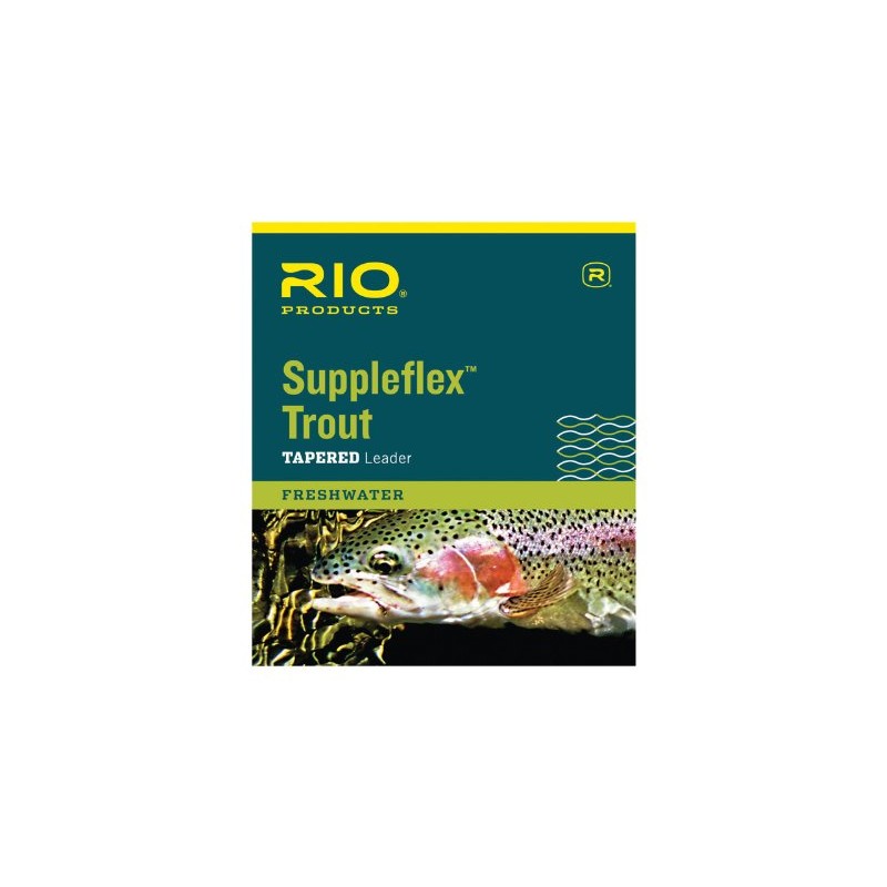 RIO Products Leaders Suppleflex Tapered Leader 7.5' 4X, Clear