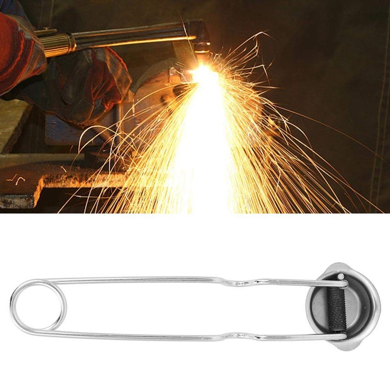 Flint Lighter, Steel Nickel Plating Round Head Acetylene Gas Lighter
