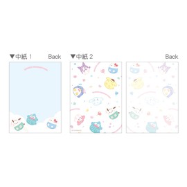Tees Factory Sanrio SR-5540966FN Easel Stand with Memo, Funyumaru H 5.0 x W 3.0 x D 1.1 inches (12.7 x 7.5 x 2.7 cm)