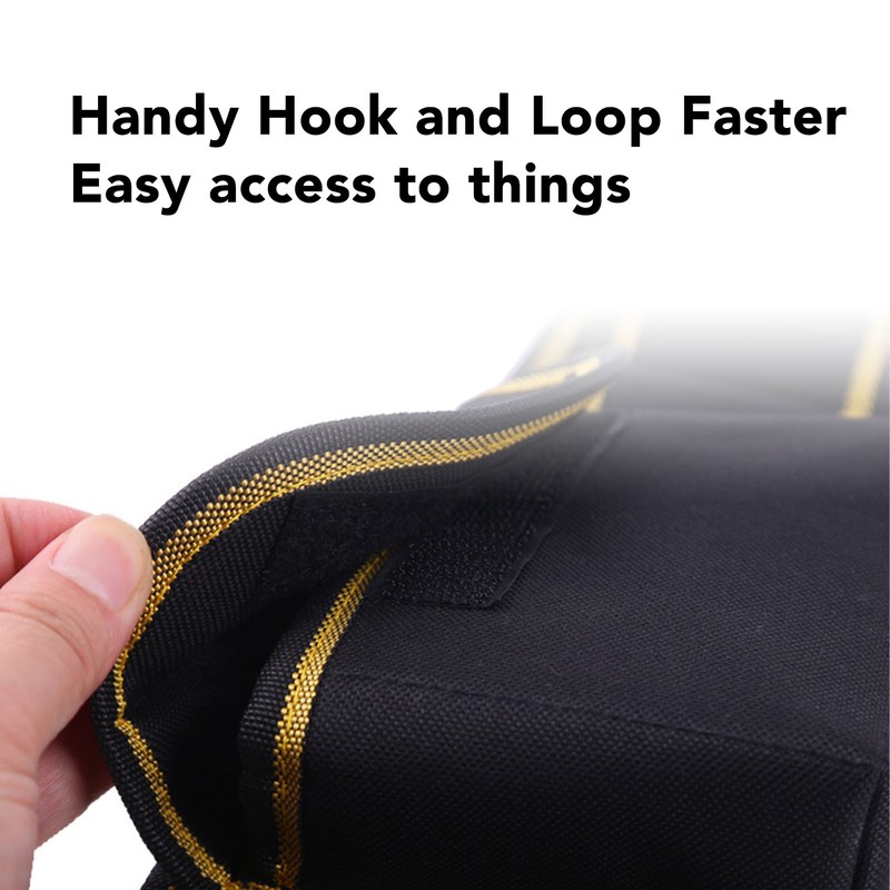 Side Tool Belt Pouch Canvas Multifunctional Waterproof 30kg Load Capacity