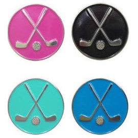 SJDOFU Golf Ball Markers Magnetic Hat Clips Set, 4PCS Golf Markers For Putting Green, Funny Golf Tool Accessories for Men Dad Husband Women Ladies Golfer Fan