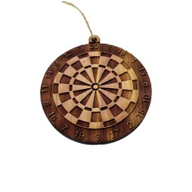 Cedar Ornament - Dart Board