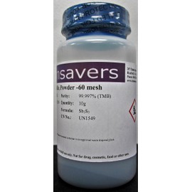 Antimony(III) Sulfide, Powder -60 mesh, 99.997% (Trace Metals Basis), 10g