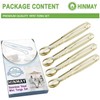 5.75" Mini Appetizer Tongs Set, Tiny Stainless Steel Small Tongs