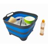 SAMMART 10L (2.6 gallons) Collapsible Plastic Washing Tub with Draining