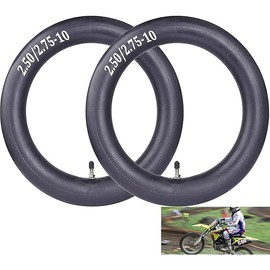 2.50-10 Dirt Bike Replacement Inner Tubes Compatible with Honda Crf50 /Xr50, Suzuki DRZ70 / JR50, Razor MX650 / MX500,Compatible with Yamaha PW50,Motovox MVX70,2.5-10 Inner Tube(2-Pack) by CALU LUKY