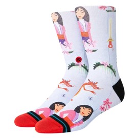 Stance Mulan By Estee socks (Small,Red)