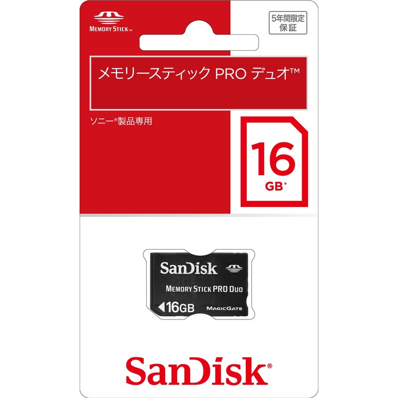 SanDisk MemoryStick Pro Duo 16GB SDMSPD-016G-J95
