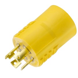 Generator Adapter Plug, 30 Amp to 20 Amp, NEMA L14-30P to 5-15 5-20R or 6-15 6-20R, Shore Power 4 Prong Twist Lock Adapter Plug to 3 Prong Female, Heavy Duty RV/EV Trailor Camper Generator Charging