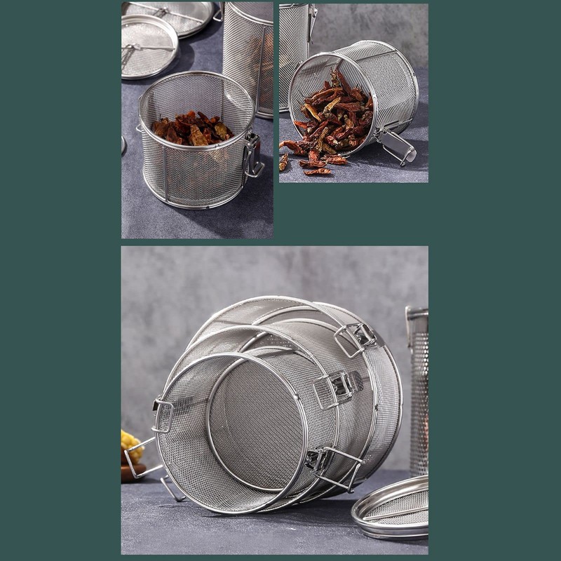plplaaoo Stainless Steel Spice Filter Tea Filter Tea Ball Net