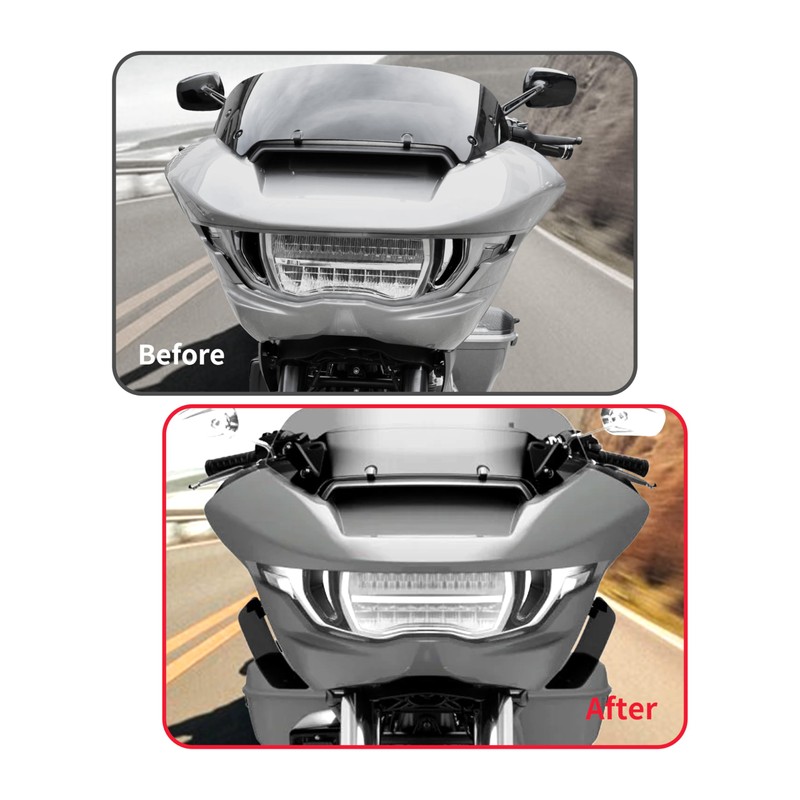 Adjustable Side Wings Wind Air Deflector Fairing for Road Glide