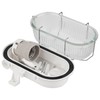 ADAKAT Bulkhead E27 IP54 Cellar Lamp Glass Cover Metal Mesh