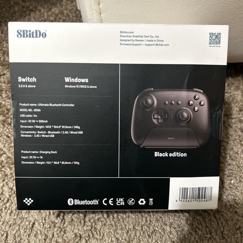 8BitDo Ultimate Bluetooth Controller for Switch • Windows. with Charging
