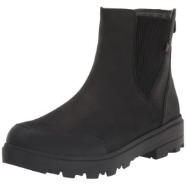 Bogs Womens Holly Chelsea Leather Boot Rain, Black, 9.5