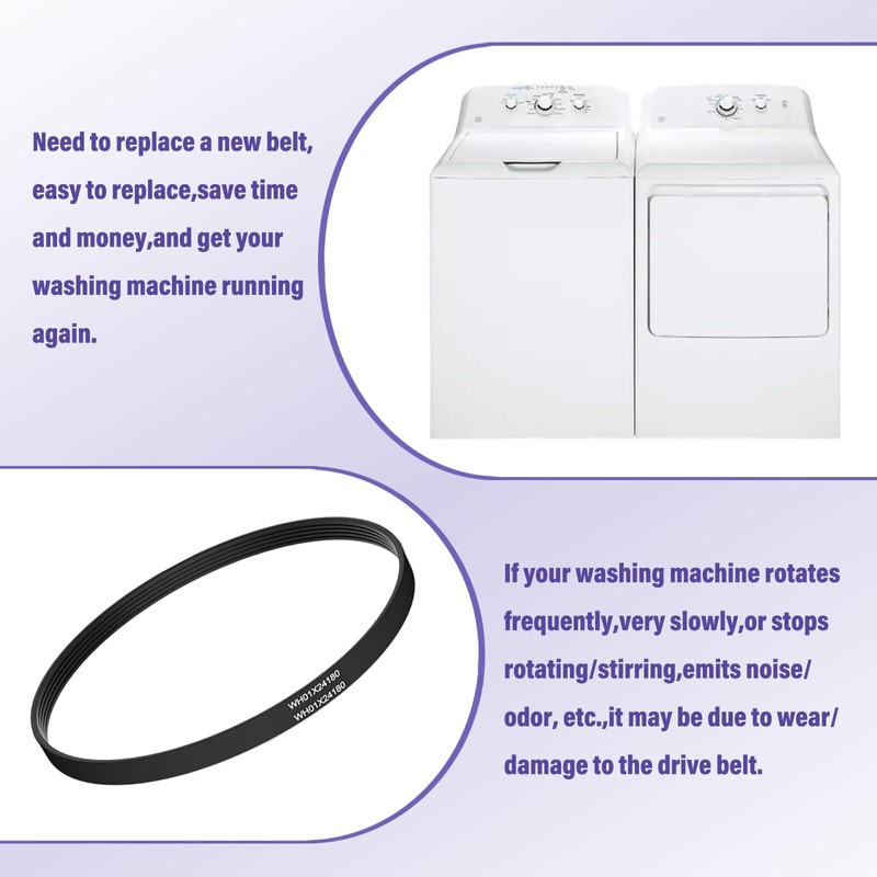 New WH01X24180 for GE Washer Drive Belt Parts