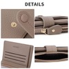 HKCLUF Small Purses for Women, Leather Wallet RFID Blocking Credit
