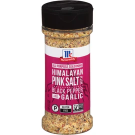 McCormick Himalayan Pink Salt with Black Pepper and Garlic All Purpose Seasoning, 6.5 oz (Pack of 6)